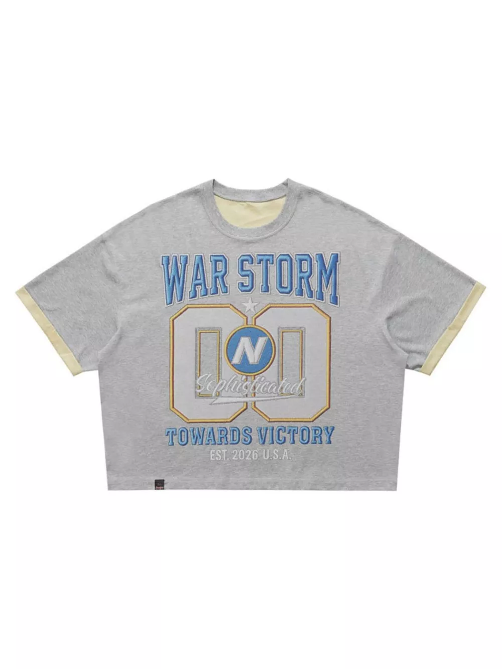 Men's War Storm Graphic Round Neck T-Shirt, image 6