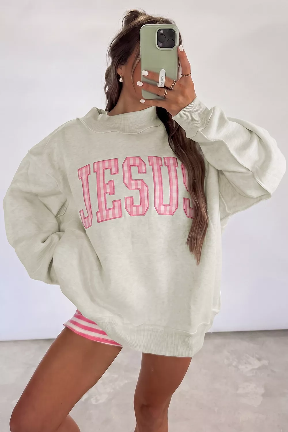 JESUS Crew Neck Sweatshirt, image 3