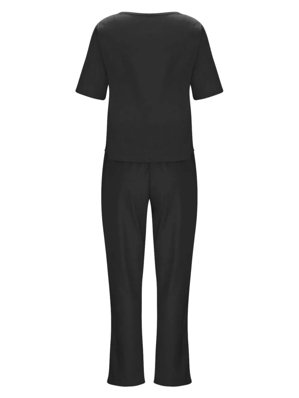 Full Size Round Neck Short Sleeve Top and Pants Set Plus Size, image 12