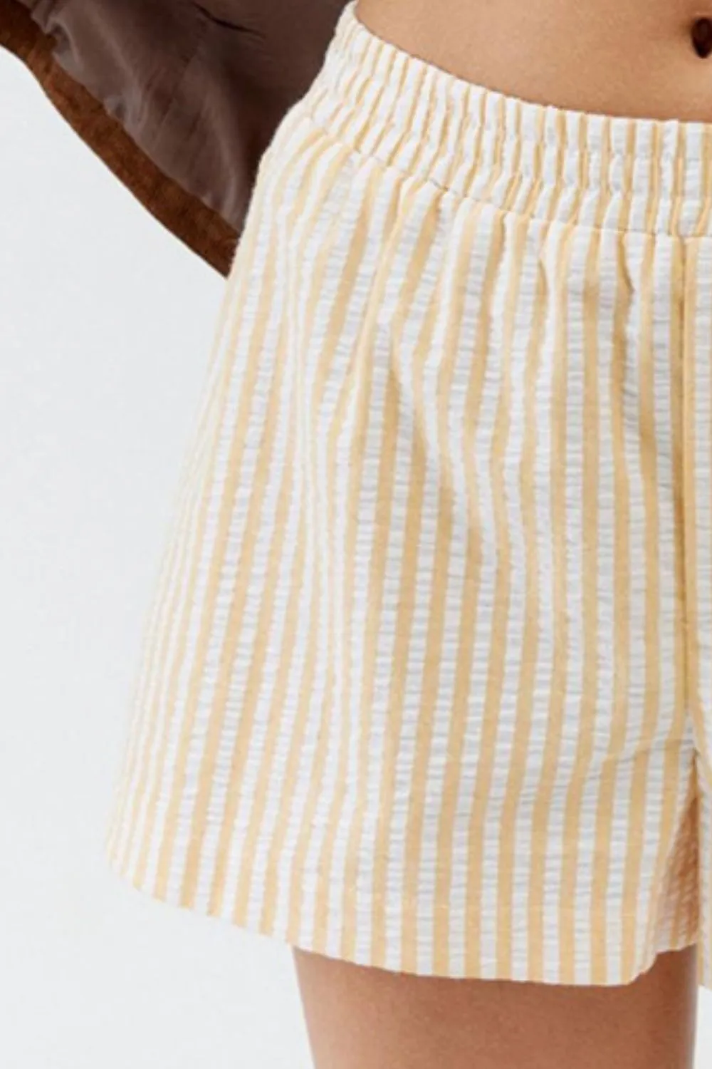 Striped Elastic Waist Shorts, image 14
