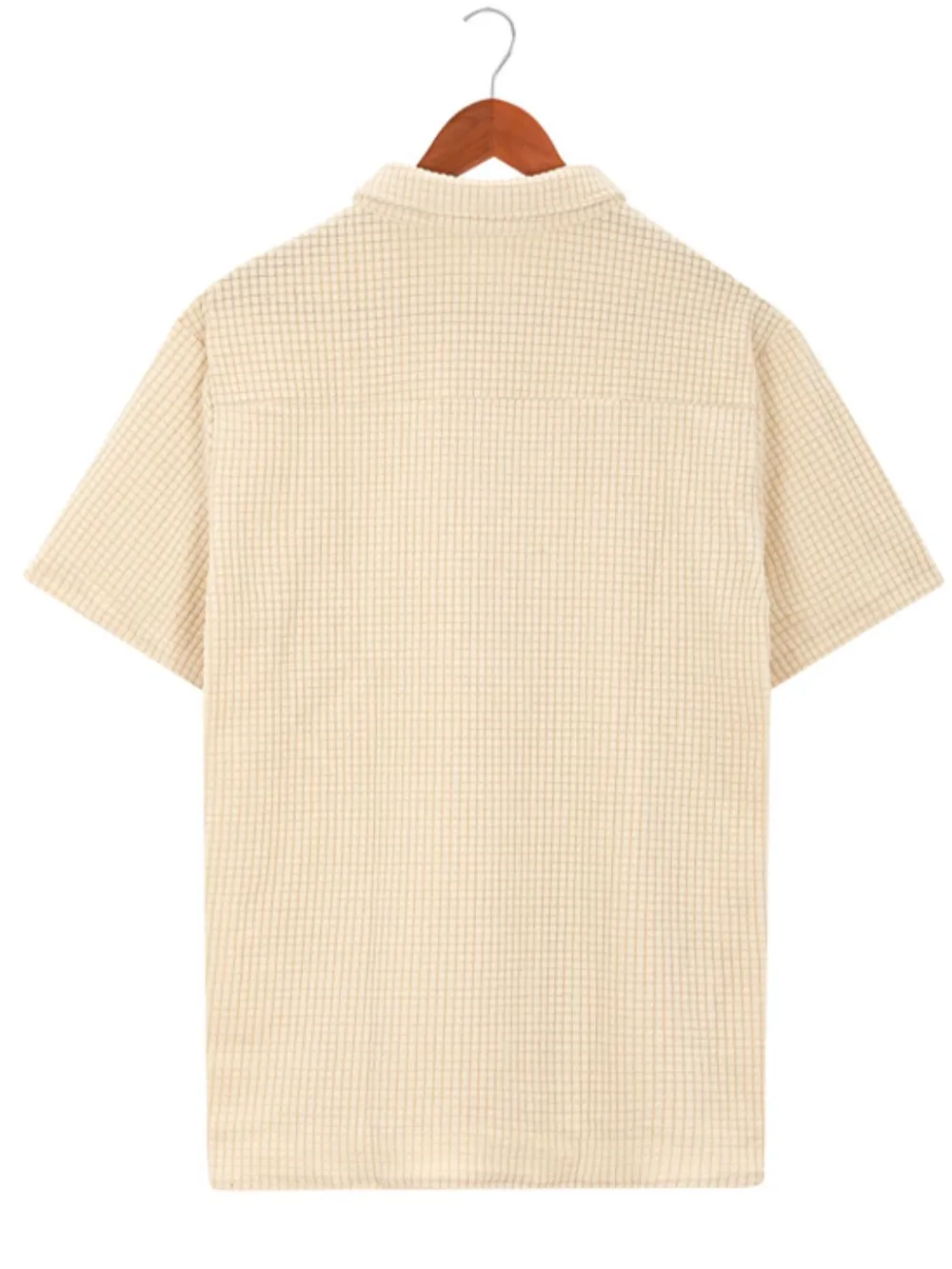 Men's Full Size Button Detail Short Sleeve Polo Plus Size, image 6
