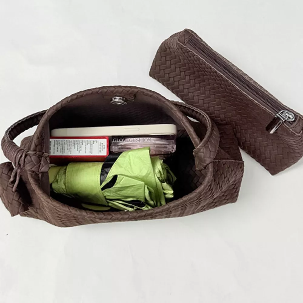 Woven Texture Shoulder Bag, image 6