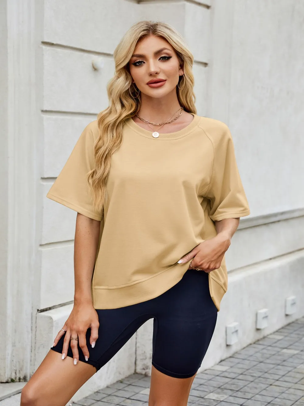 Round Neck Short Sleeve T-Shirt, image 11