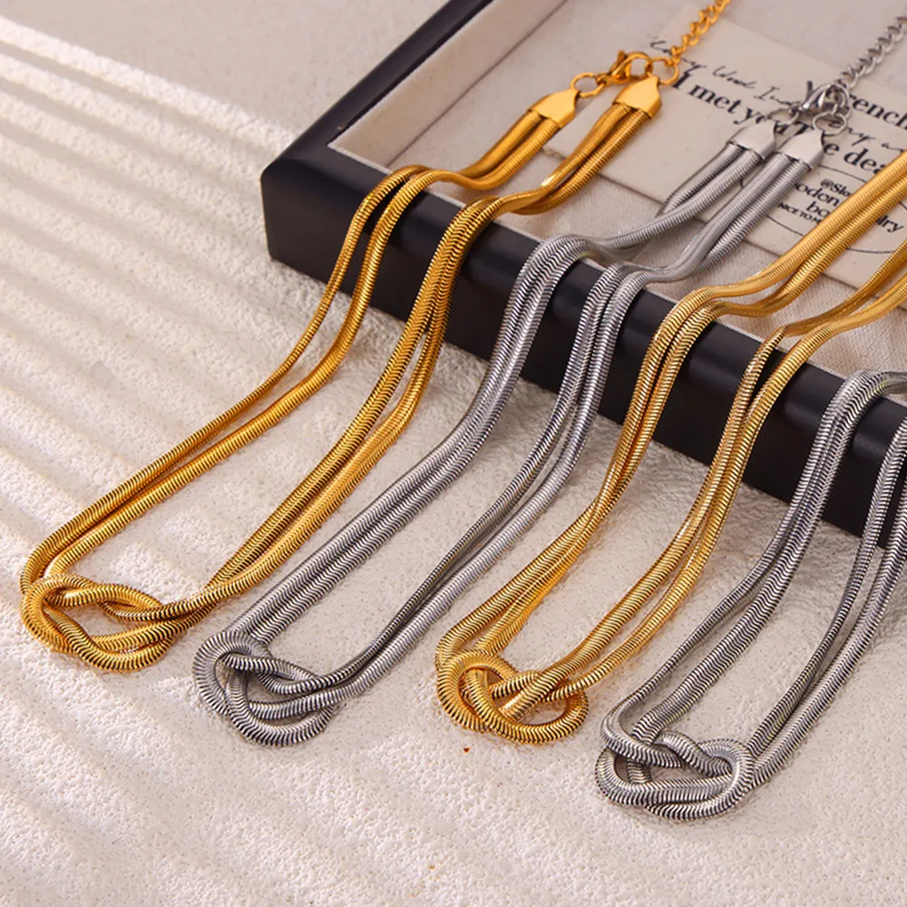 Titanium Steel Knot Necklace, image 4
