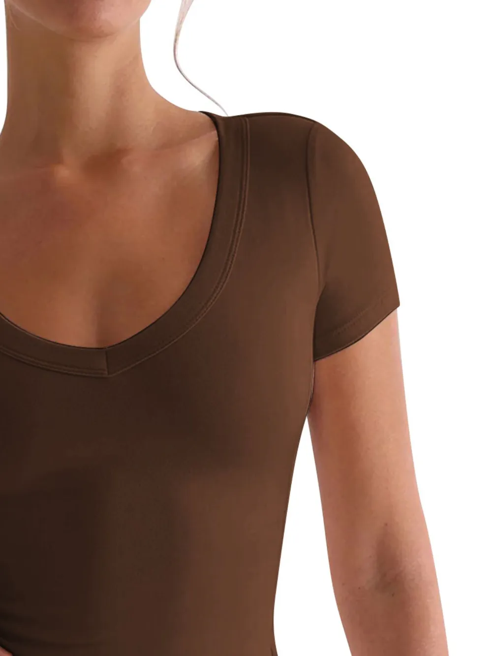 Scoop Neck Short Sleeve T-Shirt, image 9