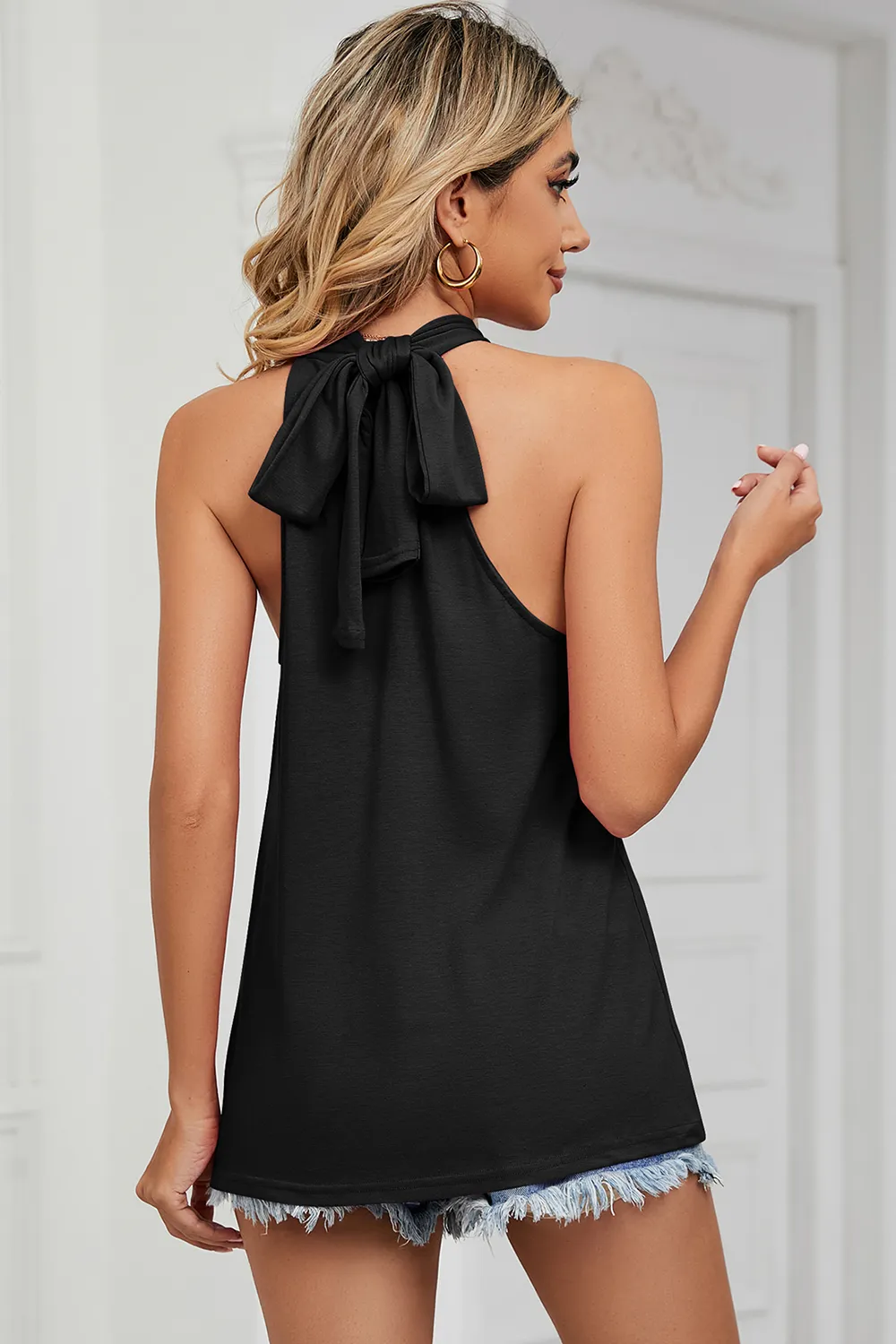 Tied Grecian Neck Tank, image 15