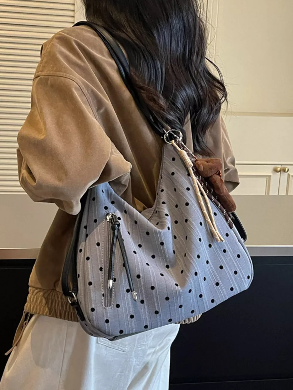 Polka Dot Shoulder Bag, image 4