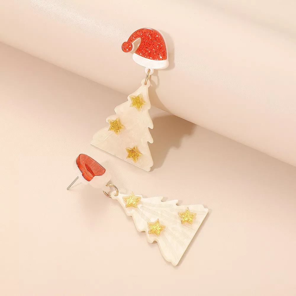 Christmas Tree Dangle Earrings, image 4