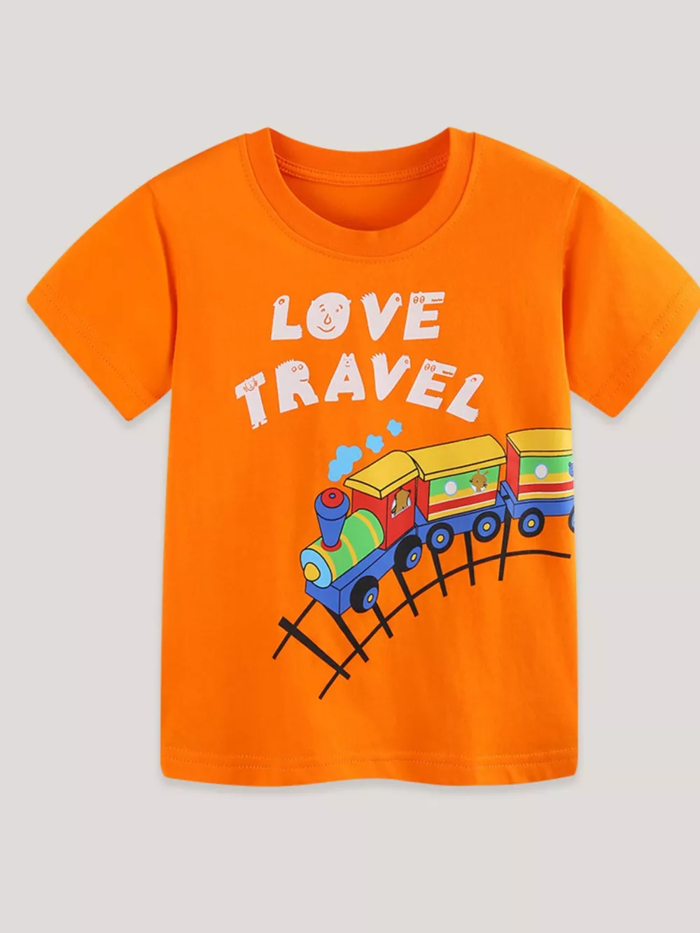 Children's 'Love Travel' Train Graphic T-Shirt, image 2