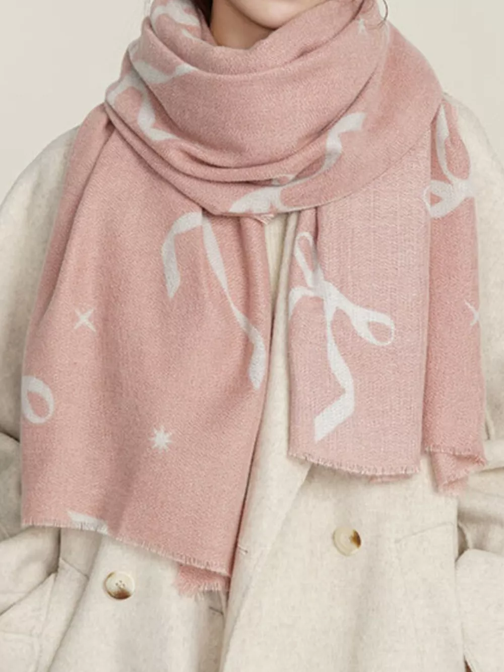 Bow Print Lightweight Scarf, image 7