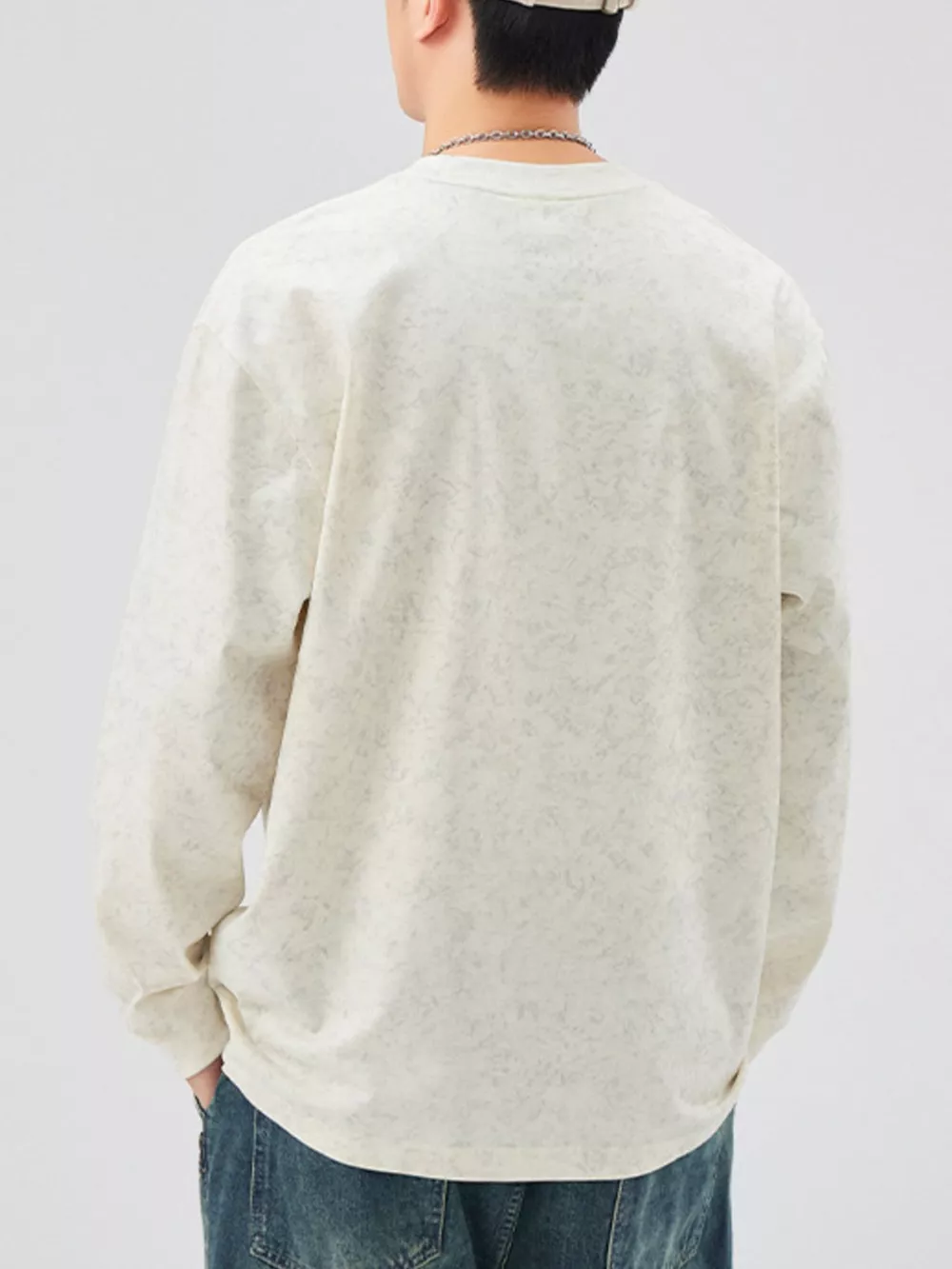Men's Plus Size Casual Graphic Long Sleeve T-Shirt, image 3