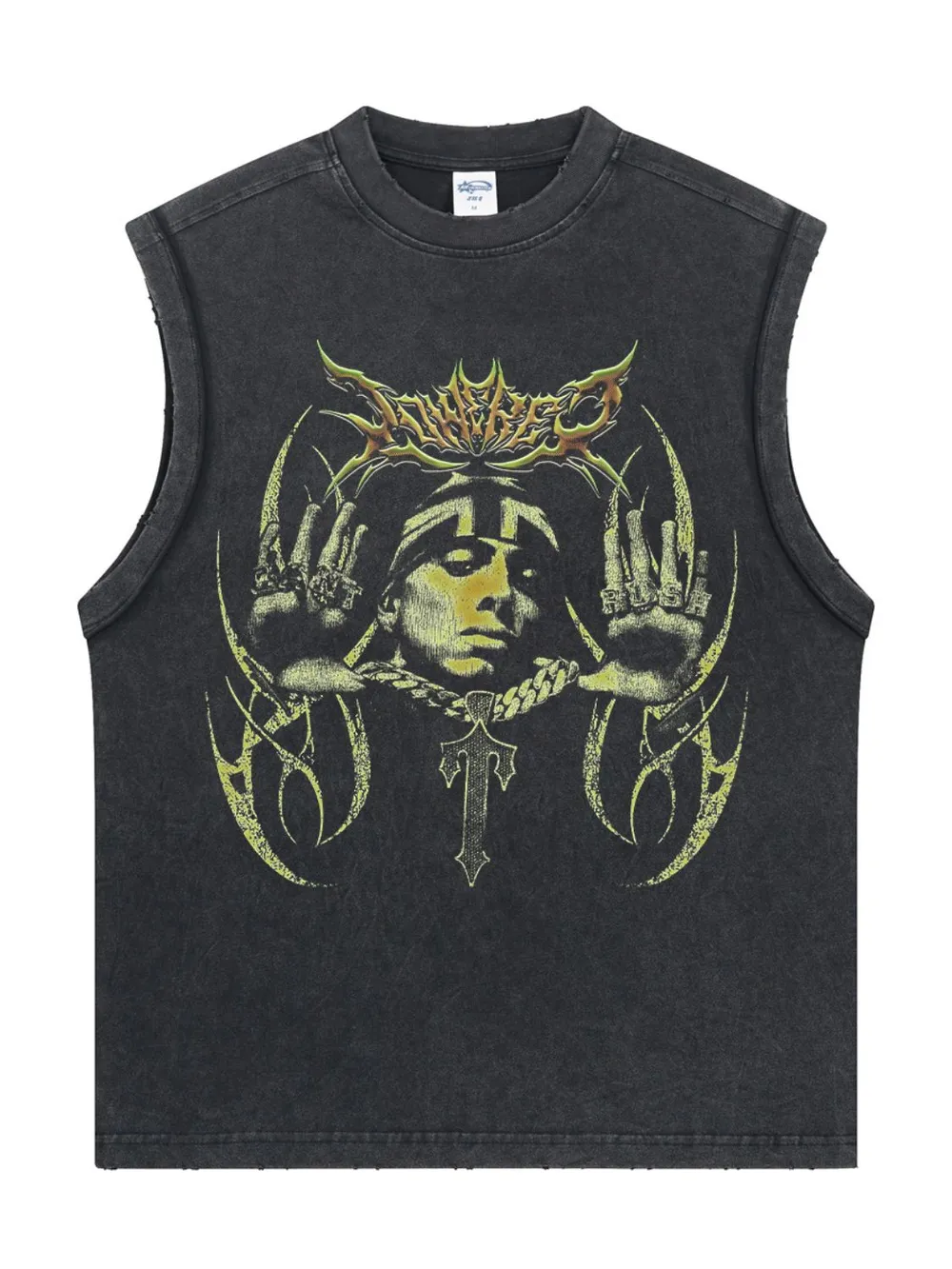Men's Graphic Round Neck Tank, image 6
