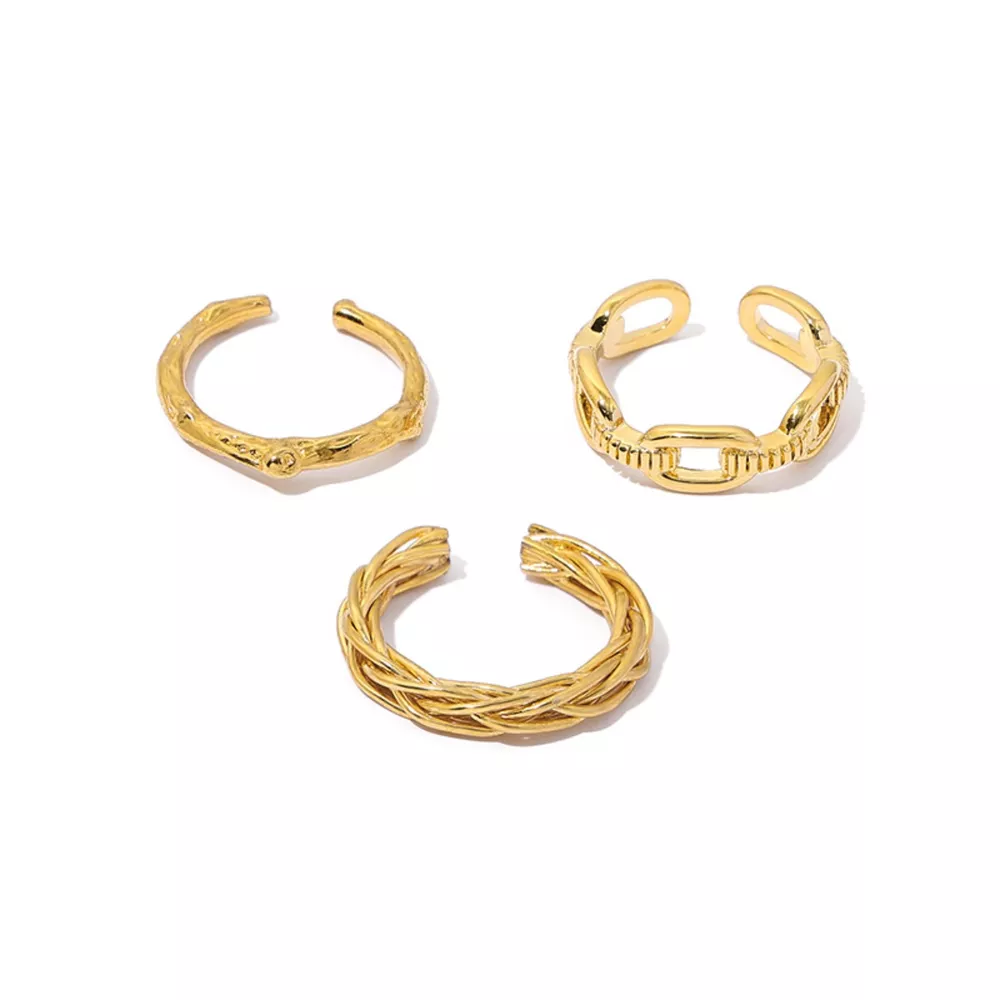 18K Gold-Plated Open Ring, image 4