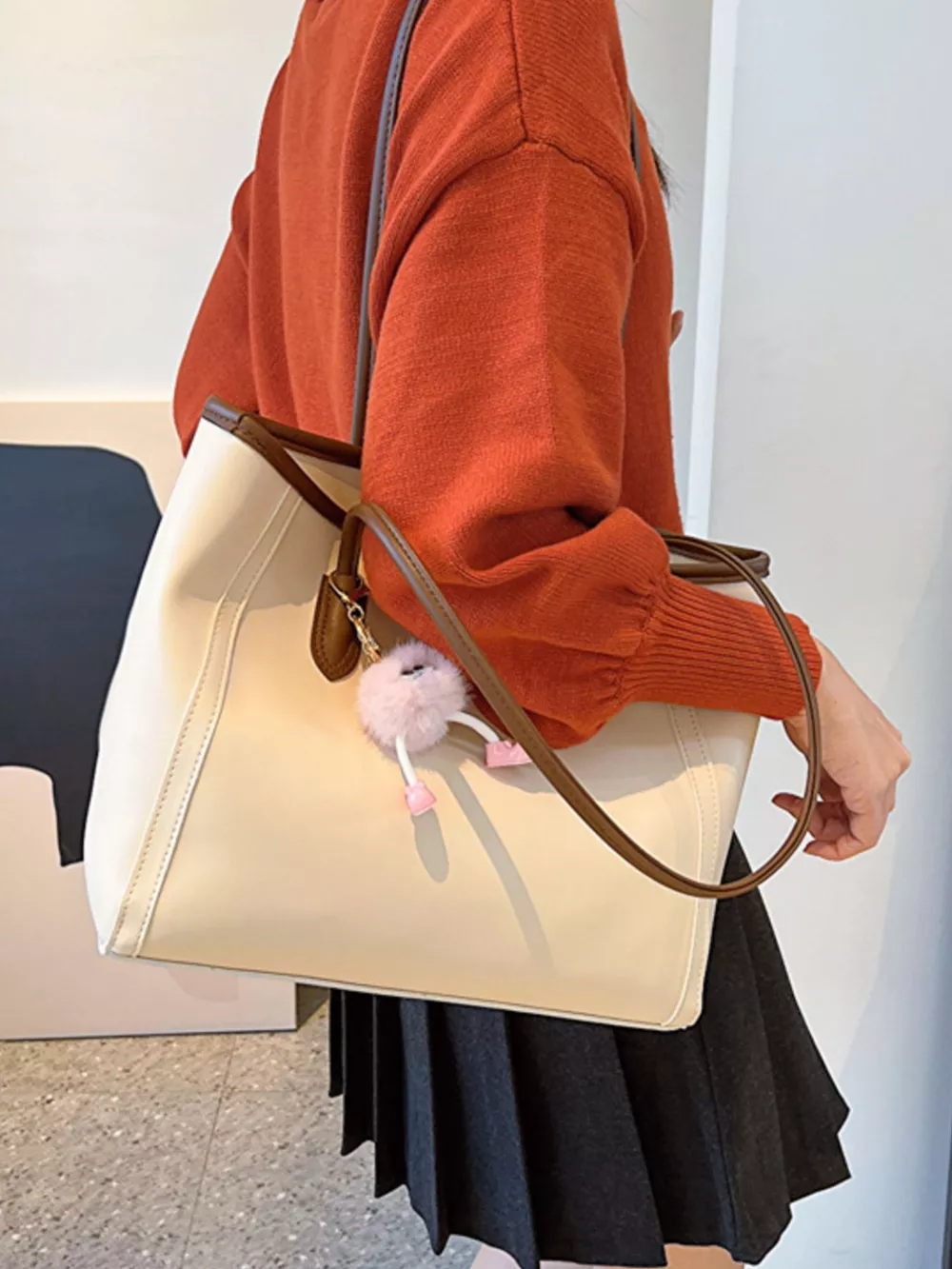 PU Leather Tote Bag, image 4