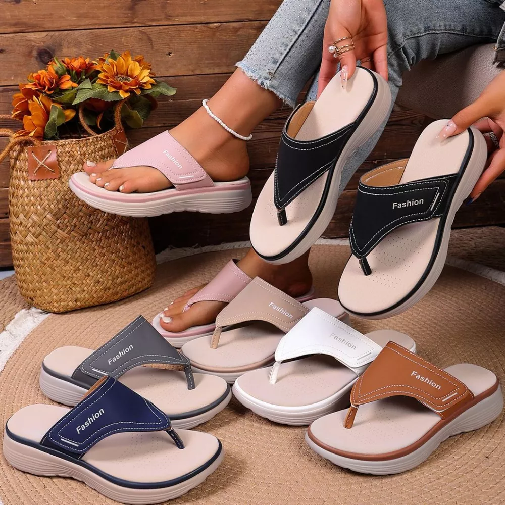 Toe Post Platform Sandals, image 2