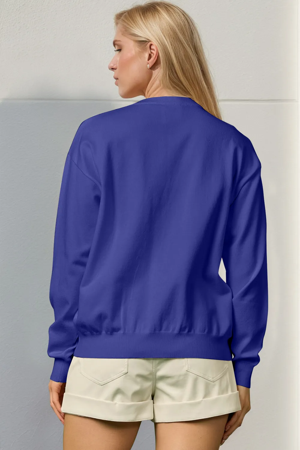 Full Size Sequin Nutcracker Long Sleeve Sweater, image 4