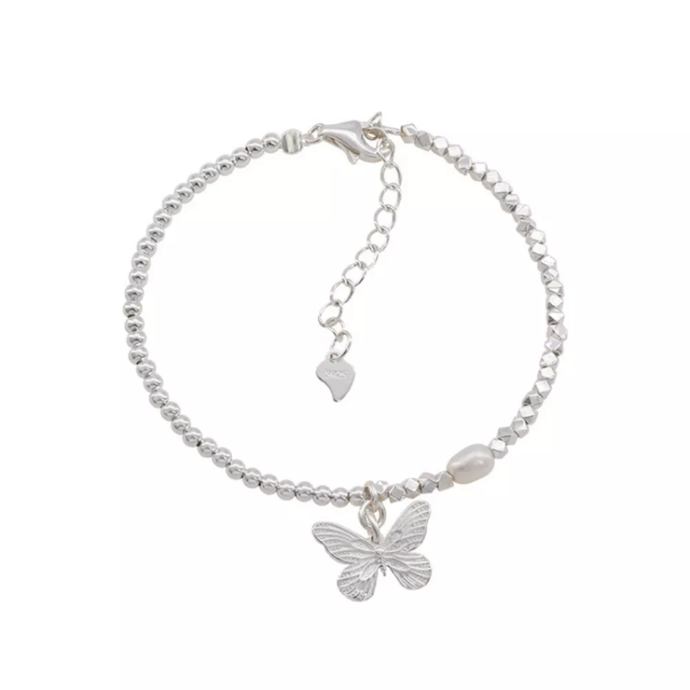 925 Sterling Silver Butterfly Bracelet, image 5