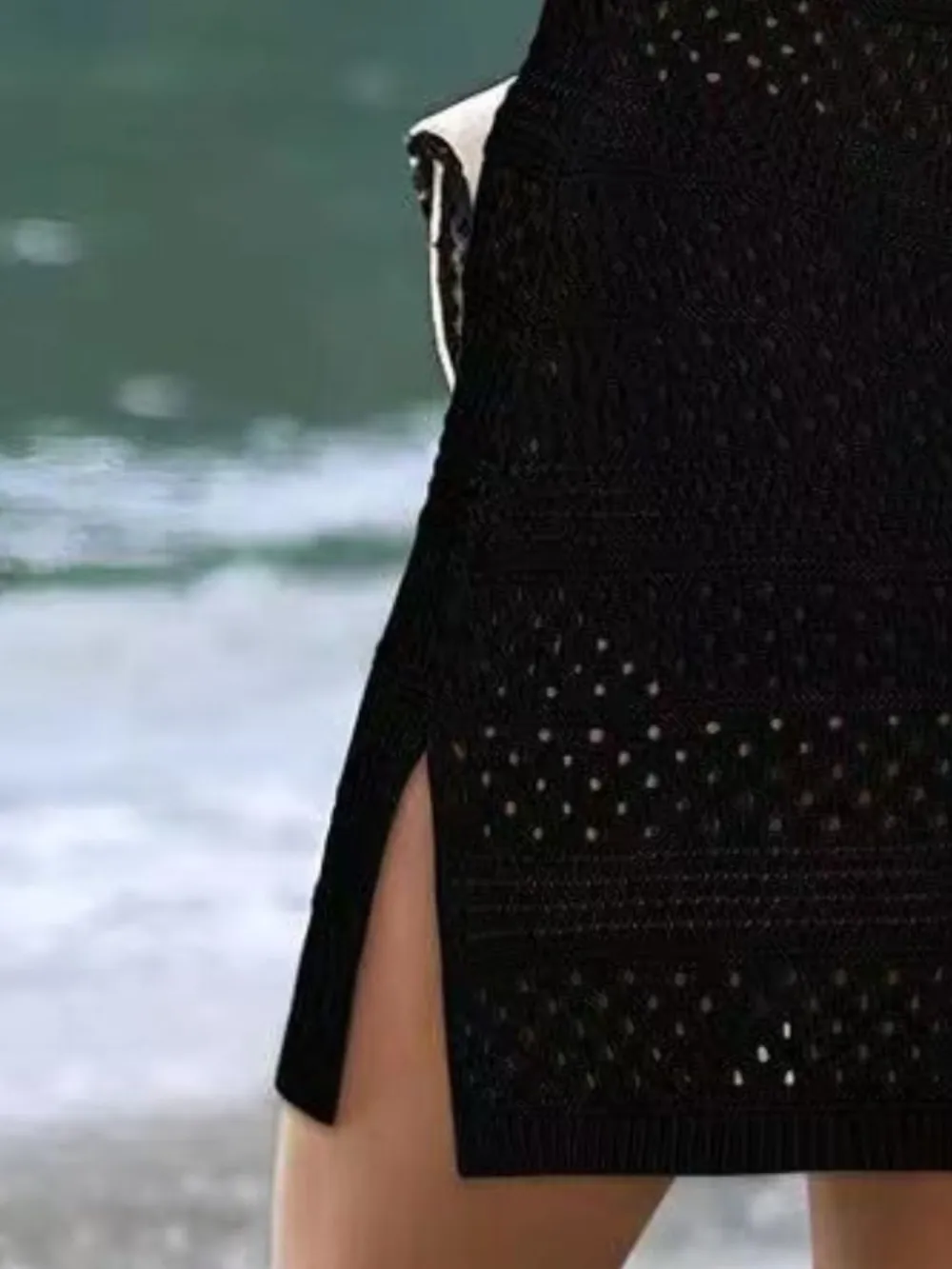 Openwork Scoop Neck Cover Up, image 9