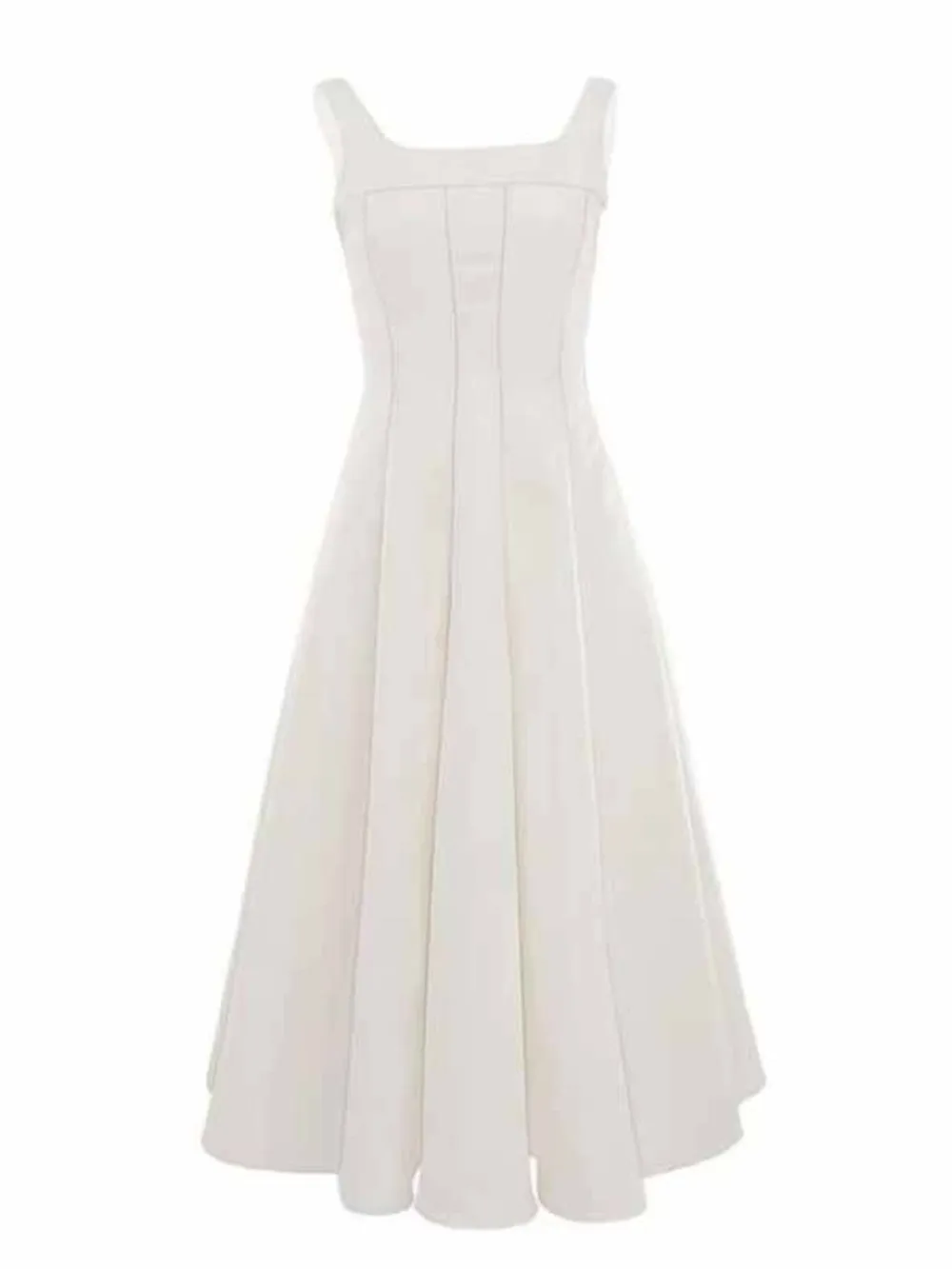 A-Line Silhouette Midi Sleeveless Dress, image 4