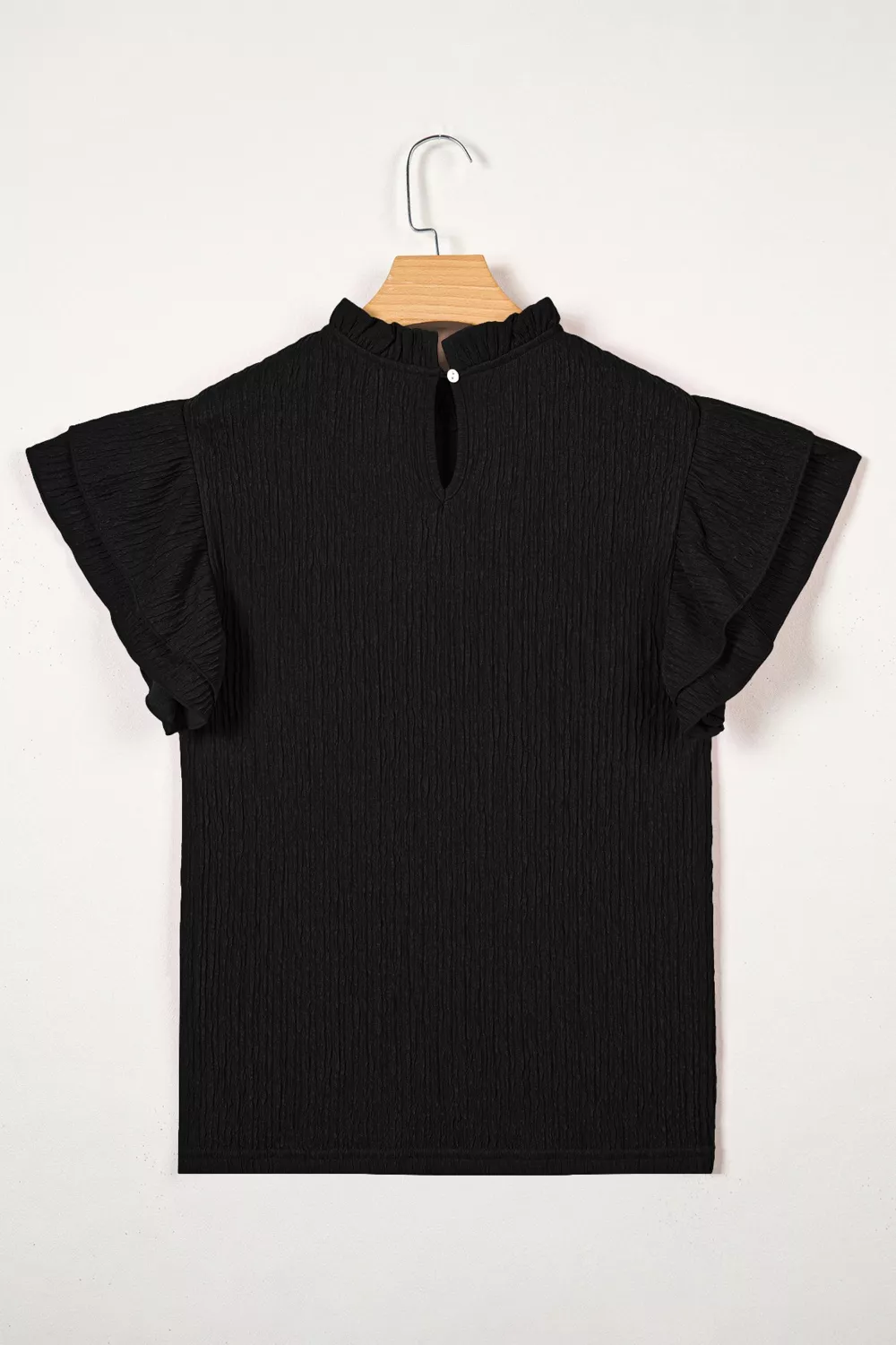Ruffle Sleeve Textured Blouse, image 5