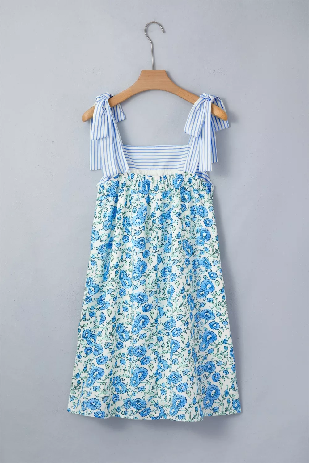 Floral Print Tie-Strap Mini Dress, image 6