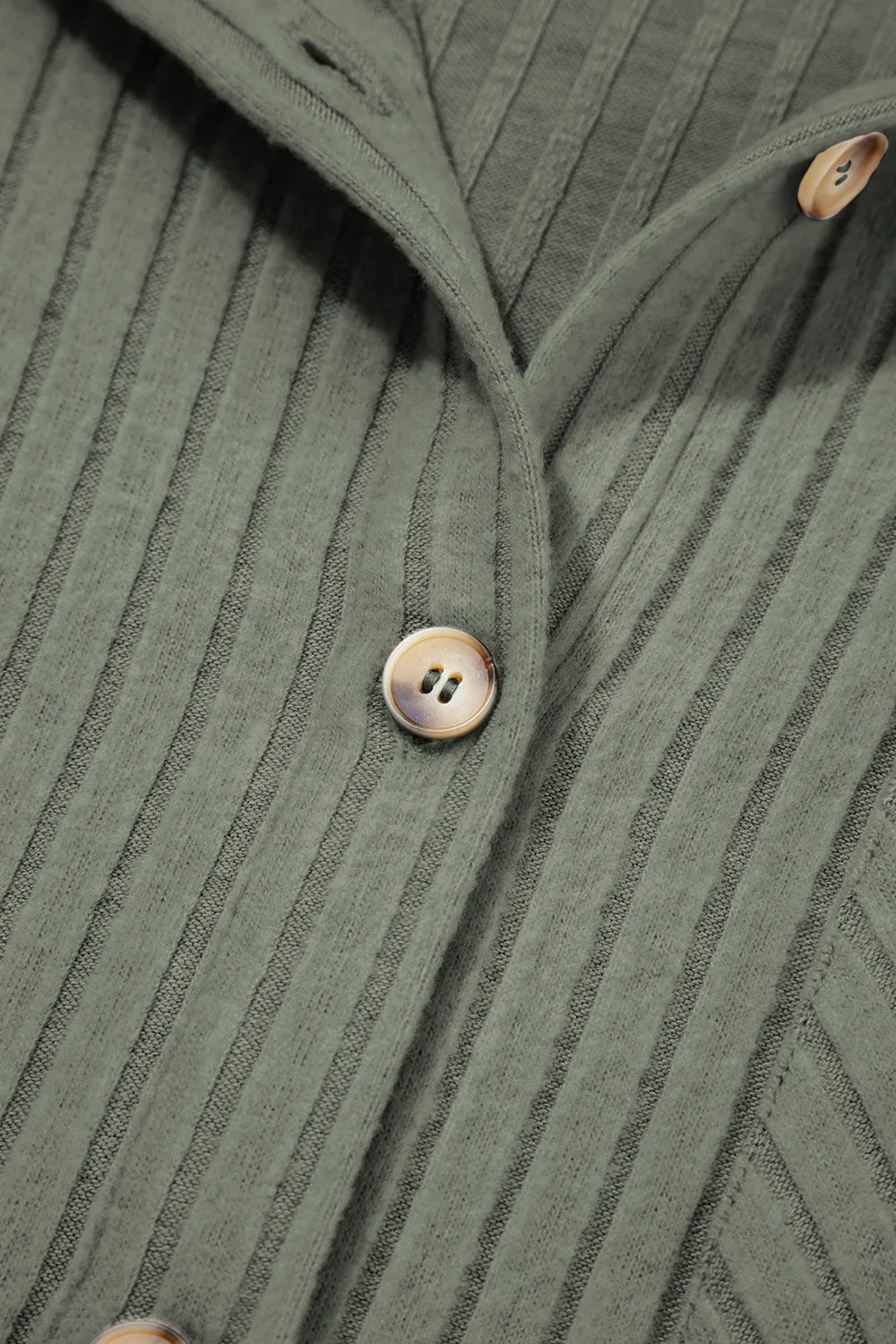 Ribbed Knit Button-Up Cardigan, image 5