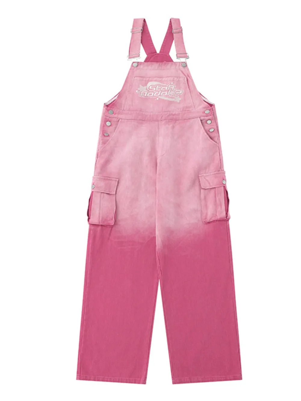 Gradient Wide Leg Overalls, image 2