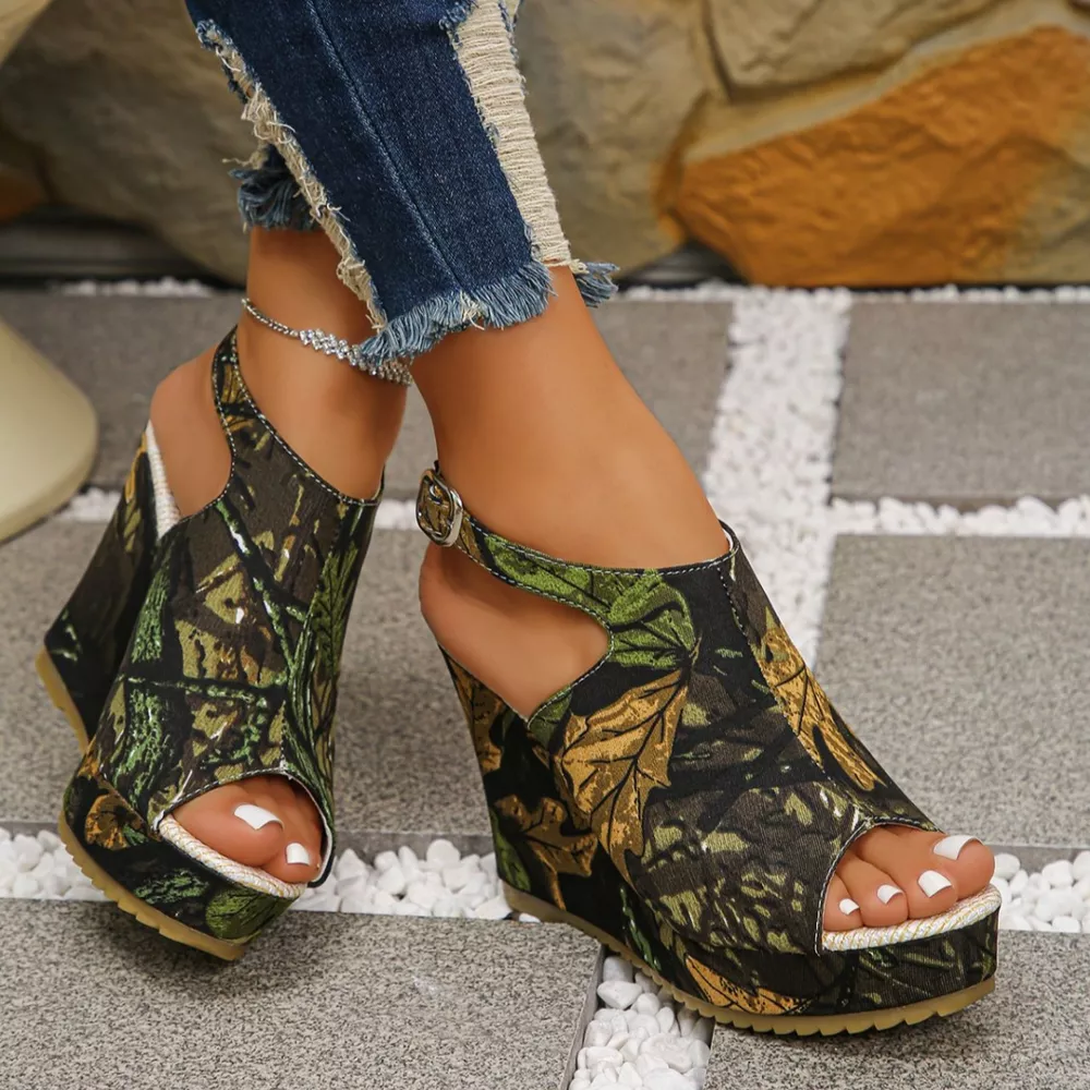 Open Toe Wedge Sandals, image 9