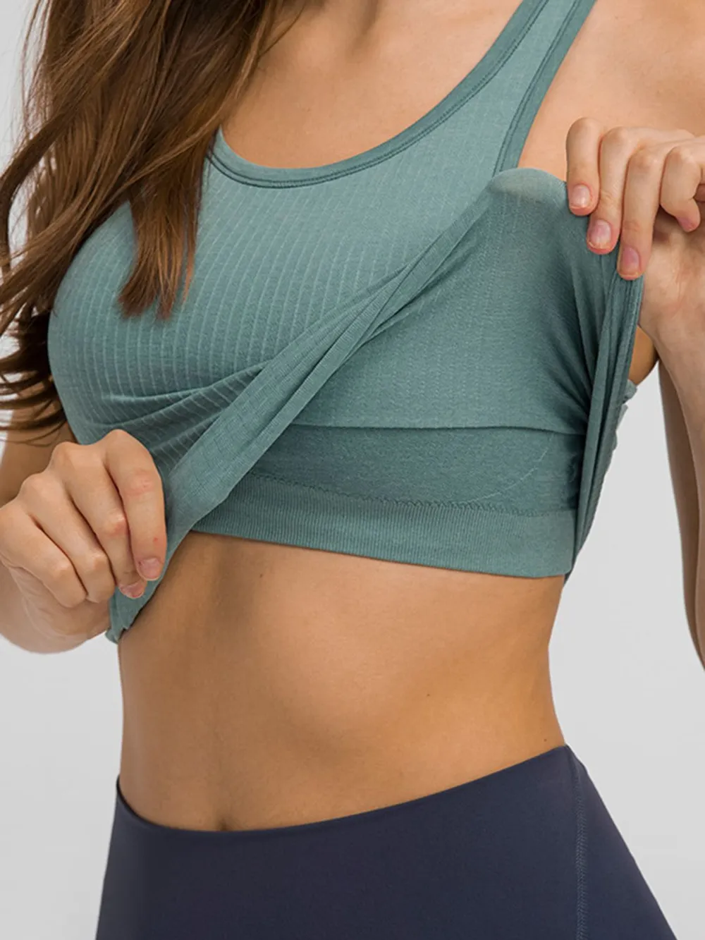 Round Neck Racerback Active Tank, image 10