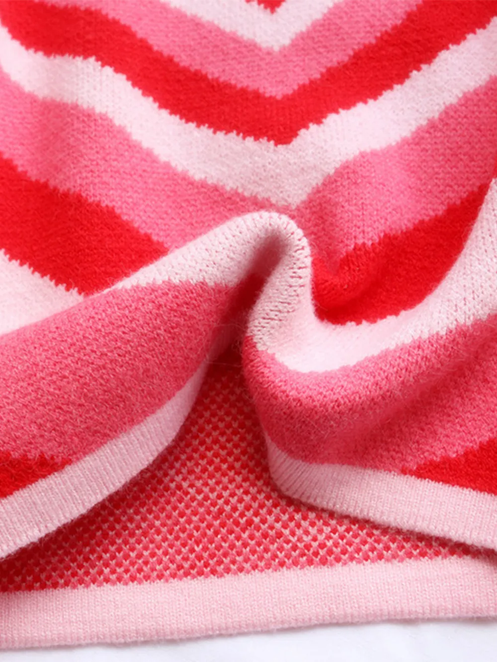 Heart Mock Neck Long Sleeve Sweater, image 10
