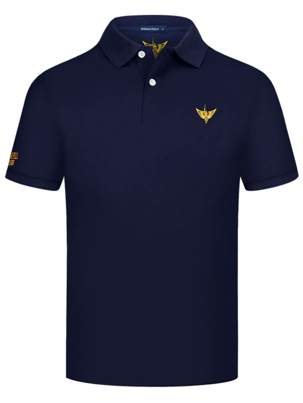 Men's Plus Size Collared Neck Short Sleeve Polo, image 2