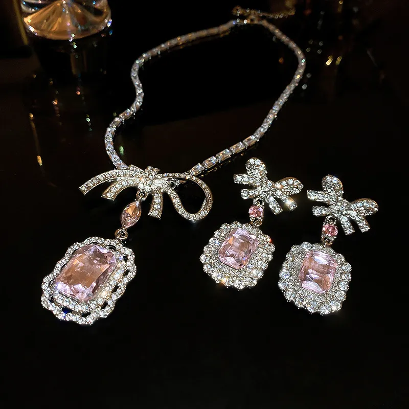 Alloy Crystal Geometric Dangle Earrings, image 6