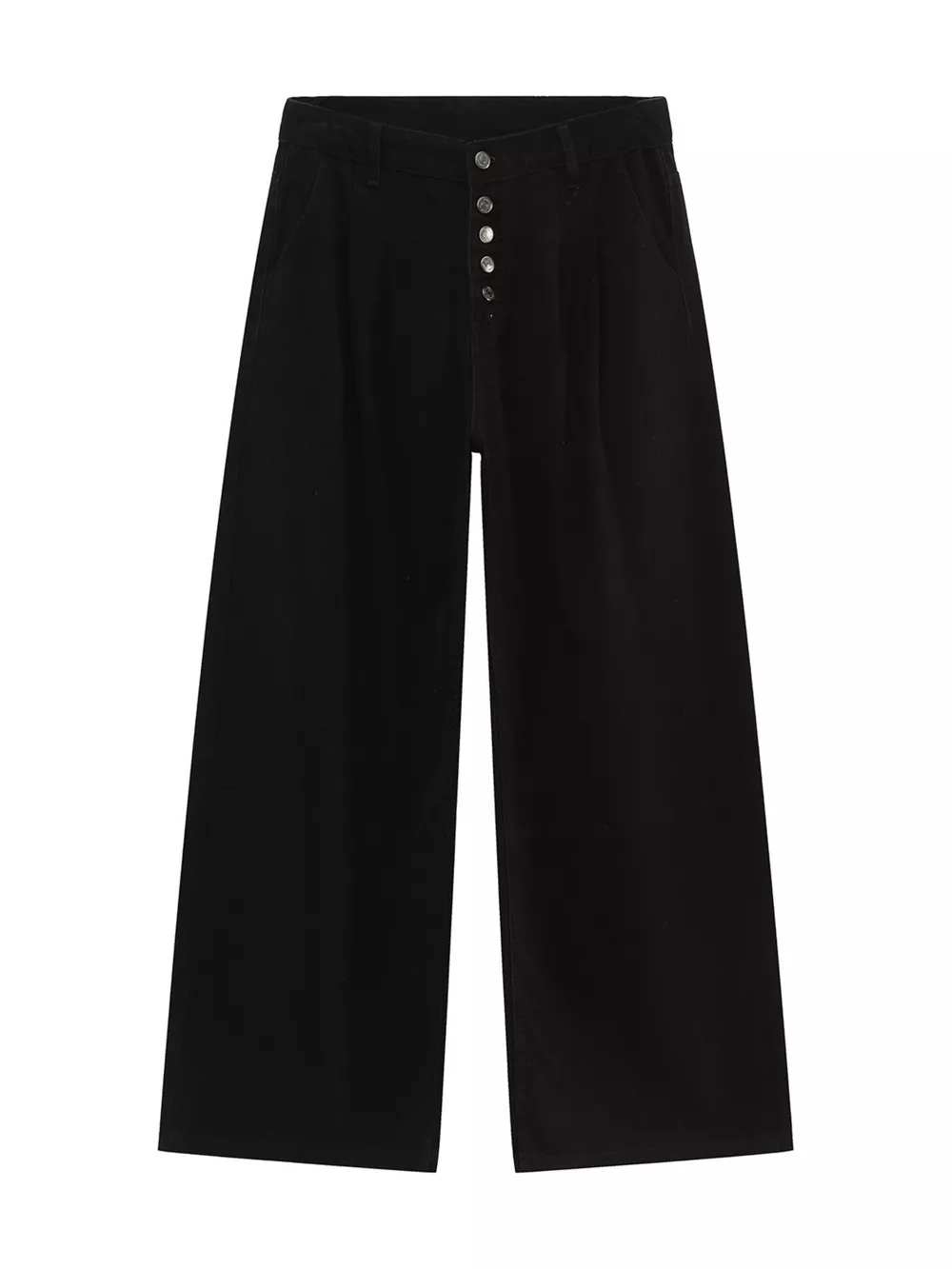 Men's Button-Fly Wide Leg Jeans, image 7