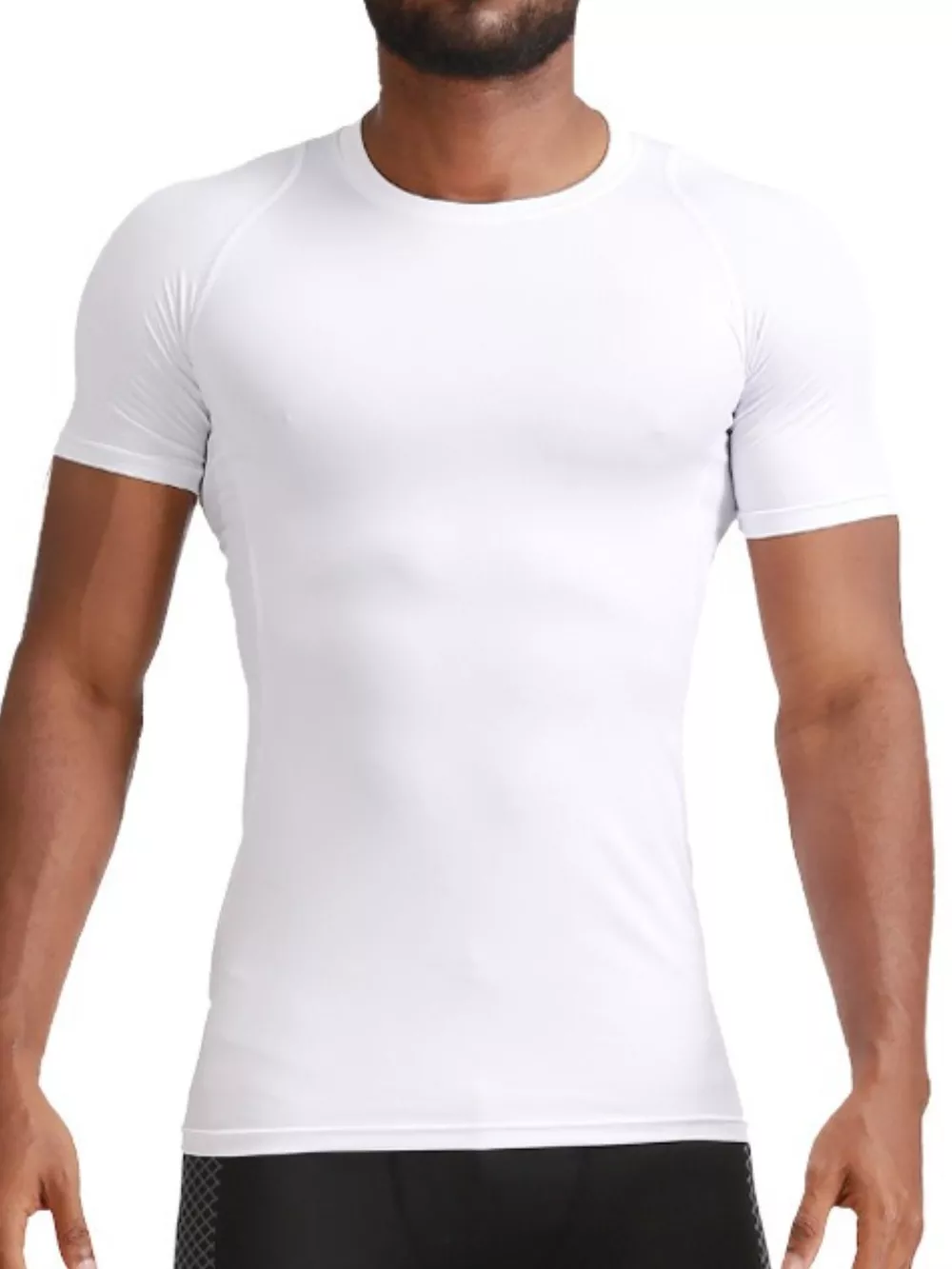 Men's Full Size Round Neck Solid Color Active T-Shirt Plus Size, image 3