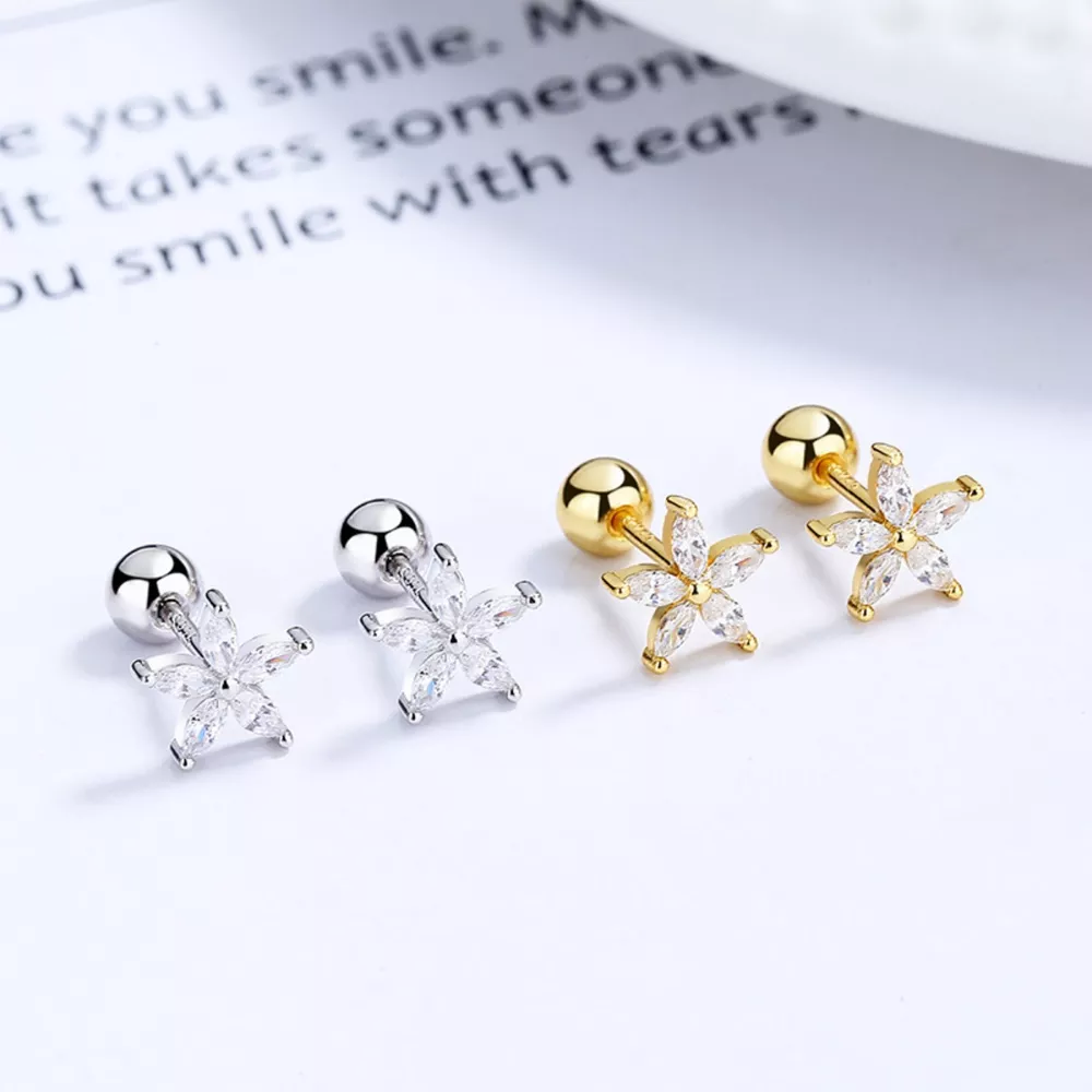 Flower Stud Earrings, image 2