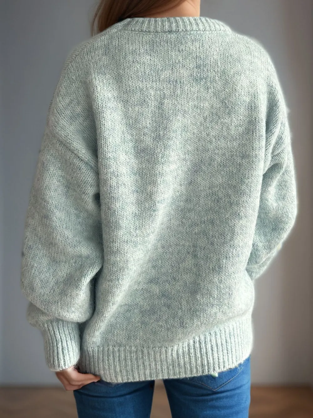 Round Neck Long Sleeve Sweater, image 21