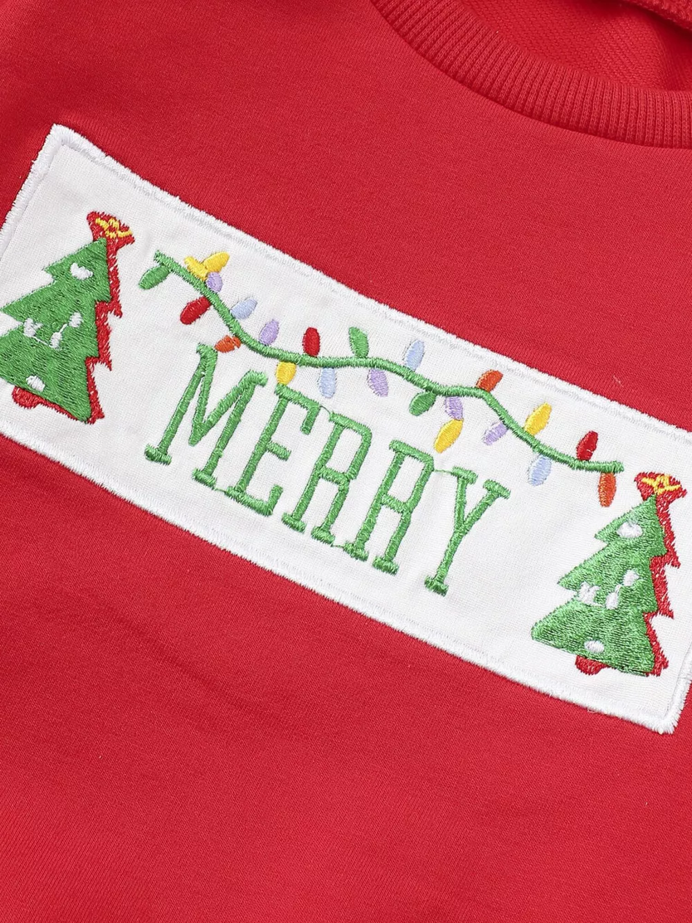 Children's Christmas Tree Sweatshirt & Pants Set, image 4