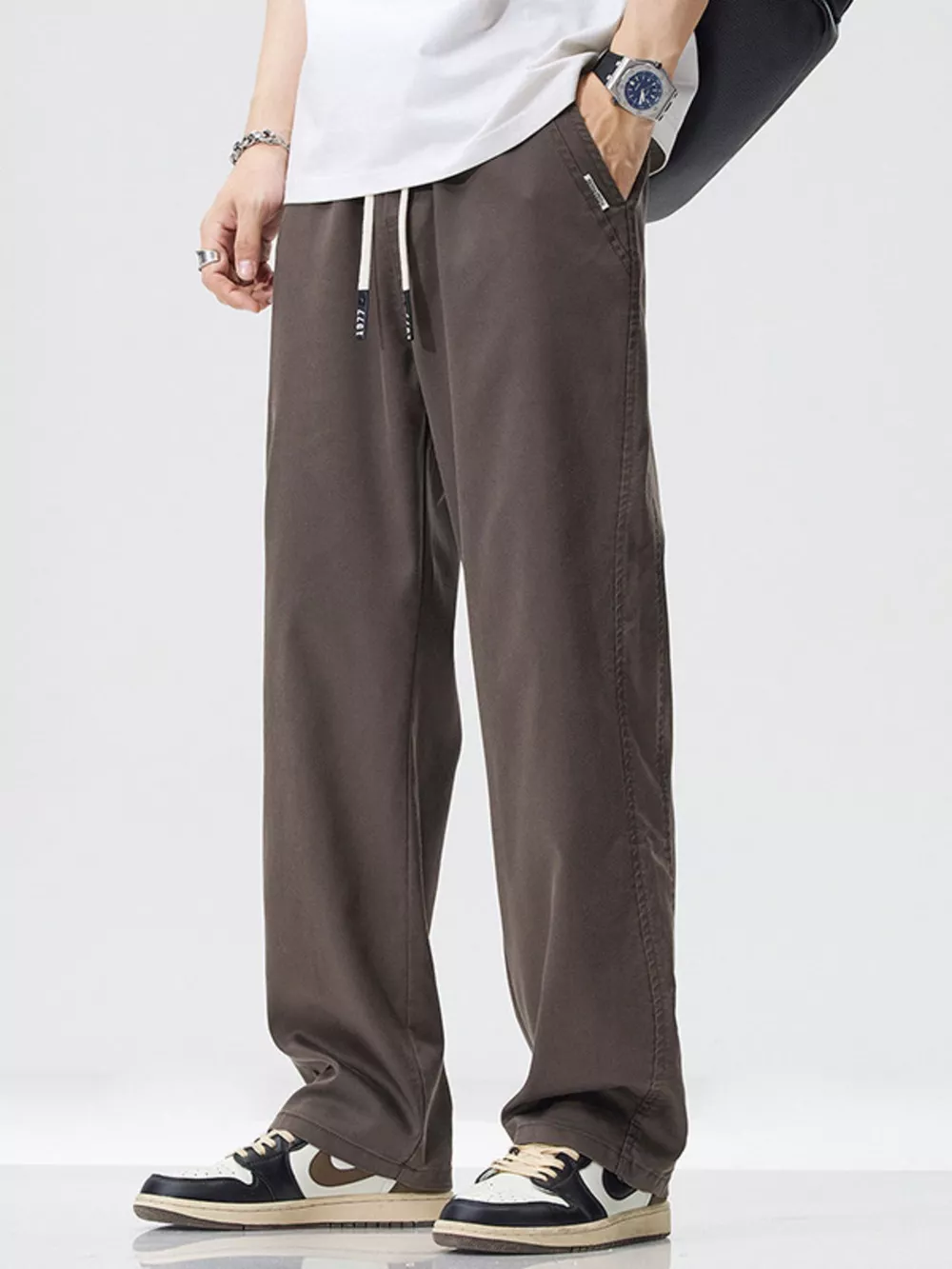 Men's Full Size Wide Leg Cargo Utility Pants Plus Size, image 5
