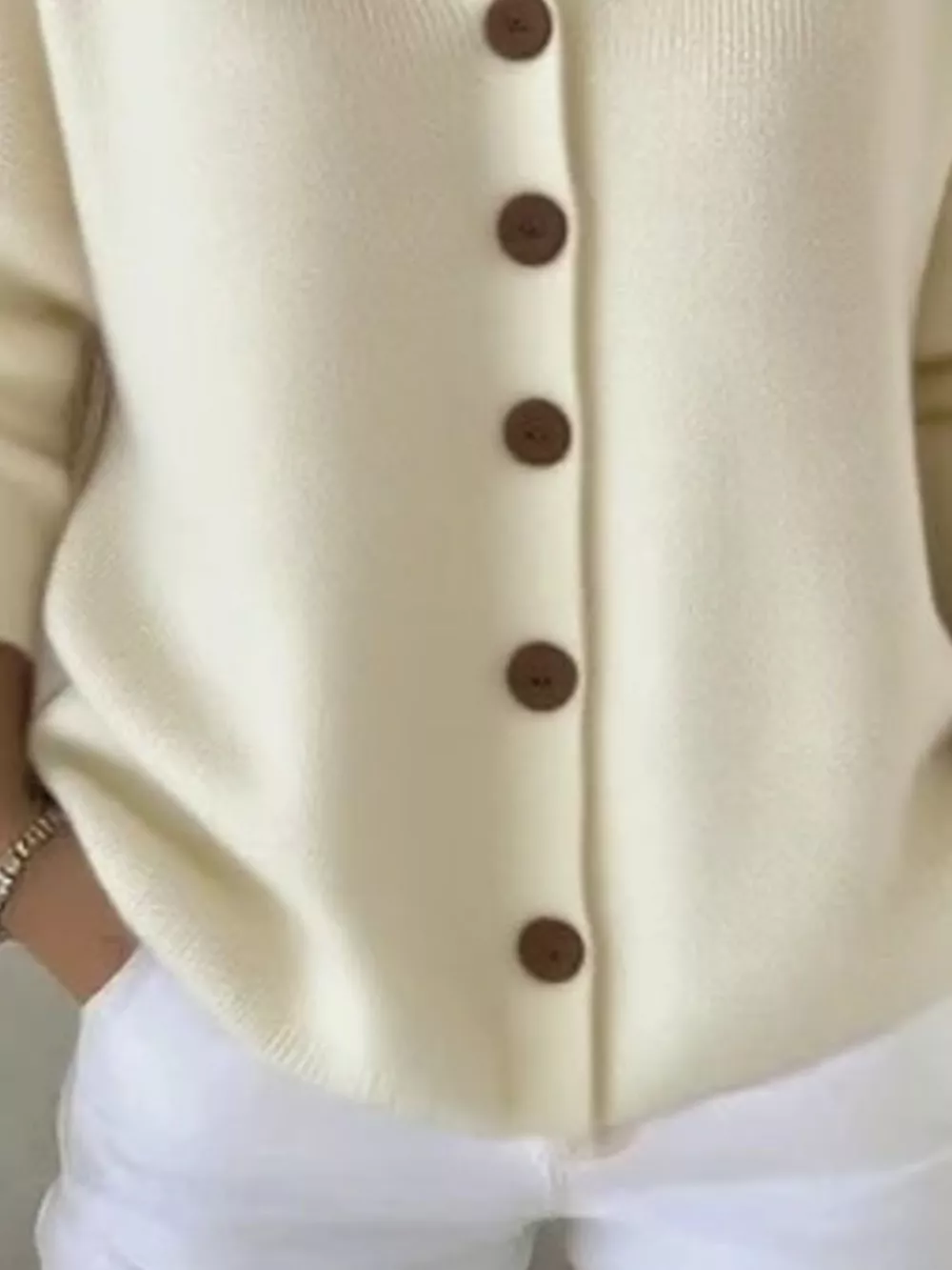 Full Size Hooded Button-Front Soft Knit Cardigan Plus Size, image 14
