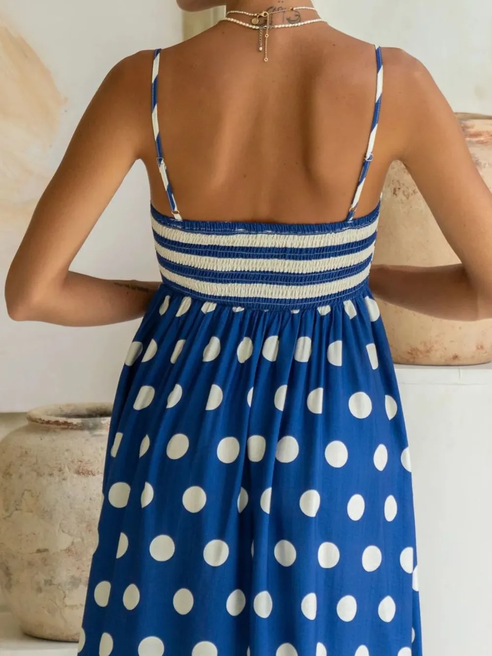 Polka Dot Square Neck Cami Dress, image 10