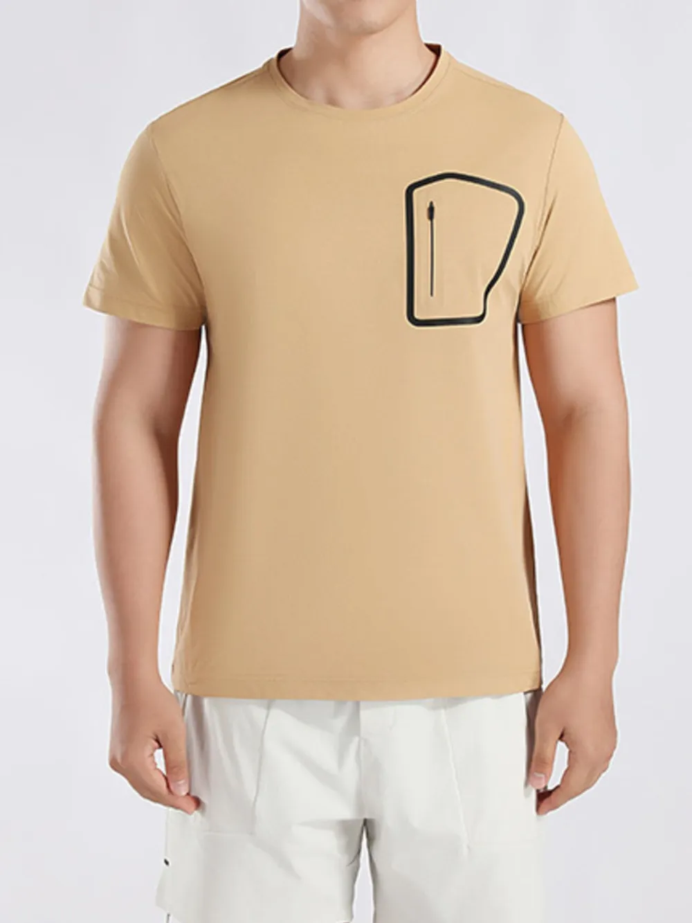 Men's Plus Size Round Neck Short Sleeve Active T-Shirt