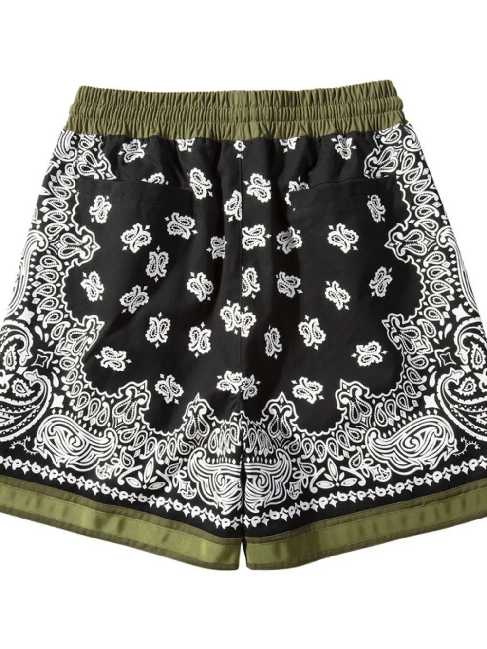 Men's Drawstring Printed Shorts with Pockets, image 4