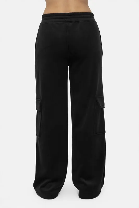 Elastic Waist Corduroy Cargo Pants, image 3