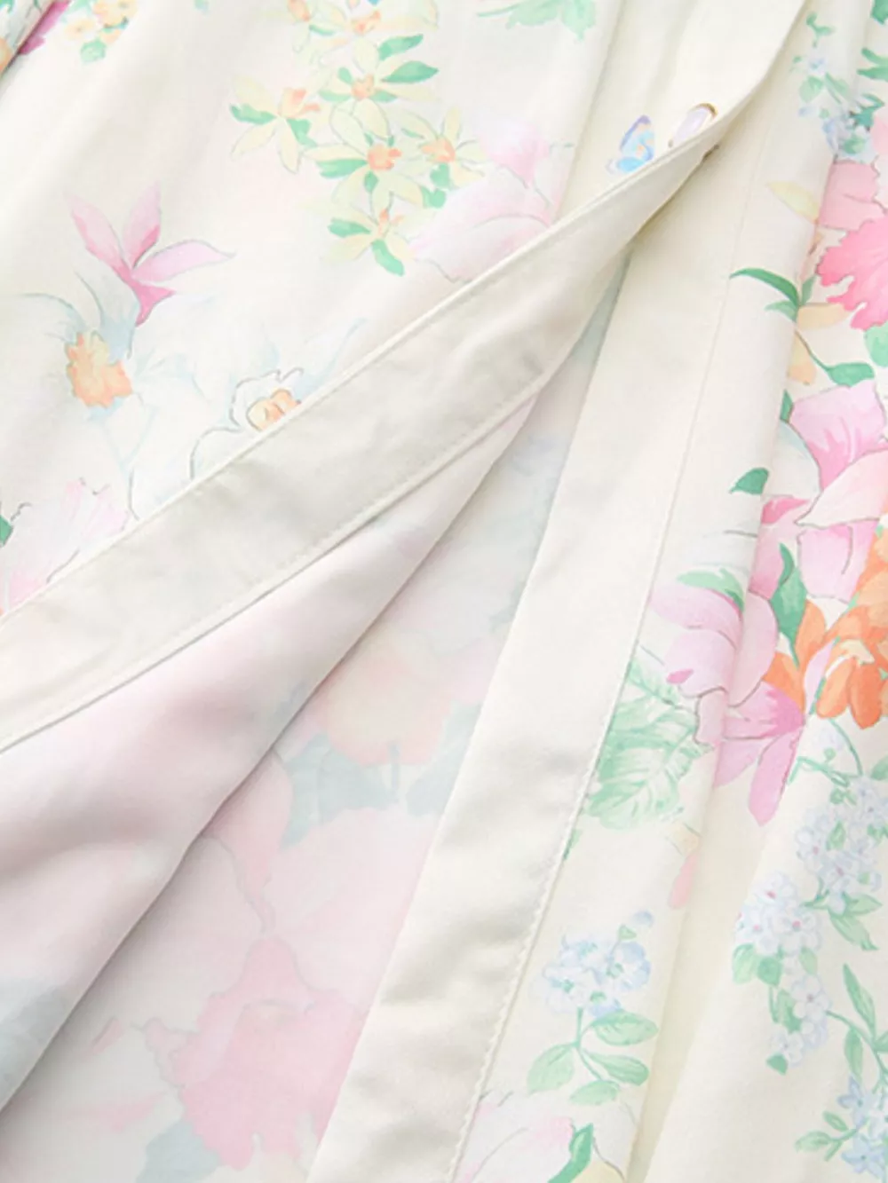 Floral Print Ruffle Sleeve Midi Dress, image 8