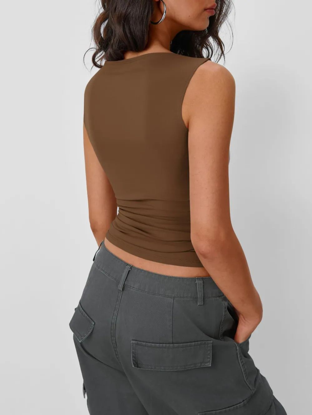 Solid Round Neck Tank, image 6