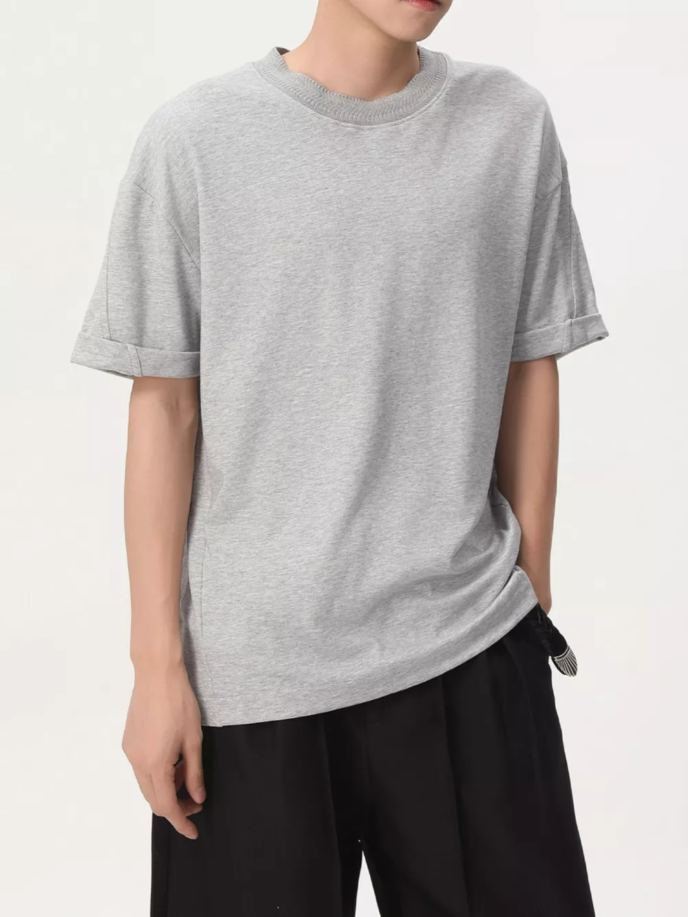 Men's Round Neck Short Sleeve T-Shirt, image 7