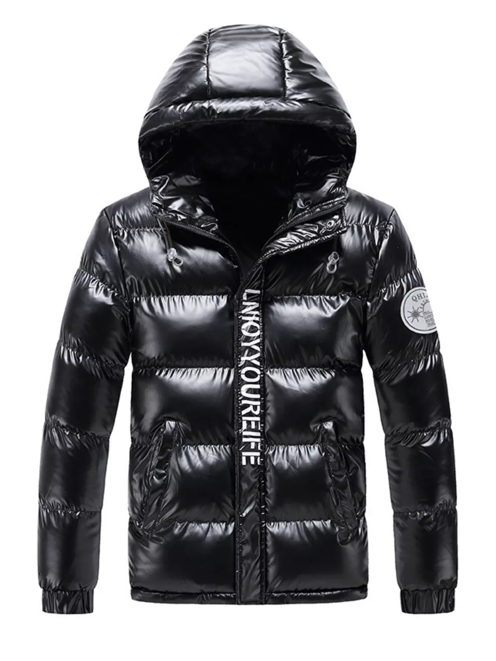 Men's Plus Size Padded Hooded Winter Coat