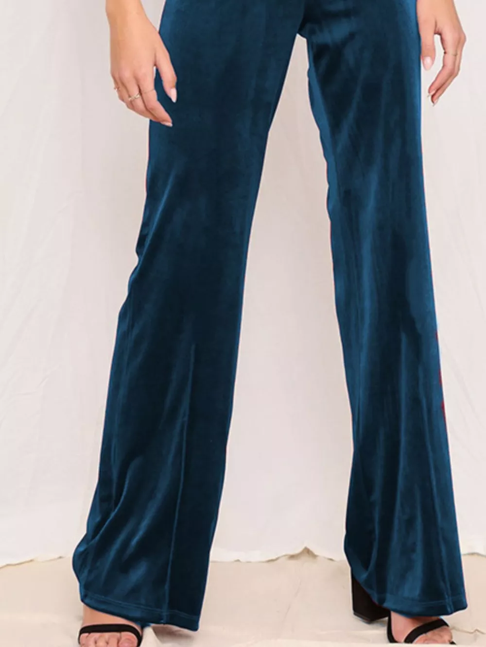 Full Size Velvet Wide Leg Pants Plus Size, image 15