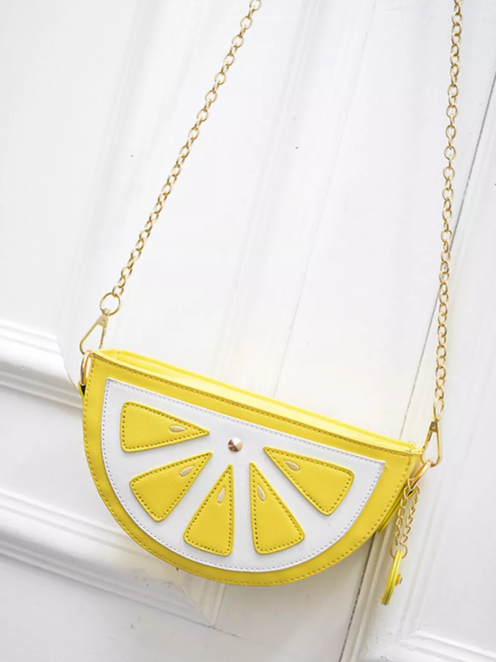 Fruit-Shaped Crossbody Bag with Chain Strap, image 9