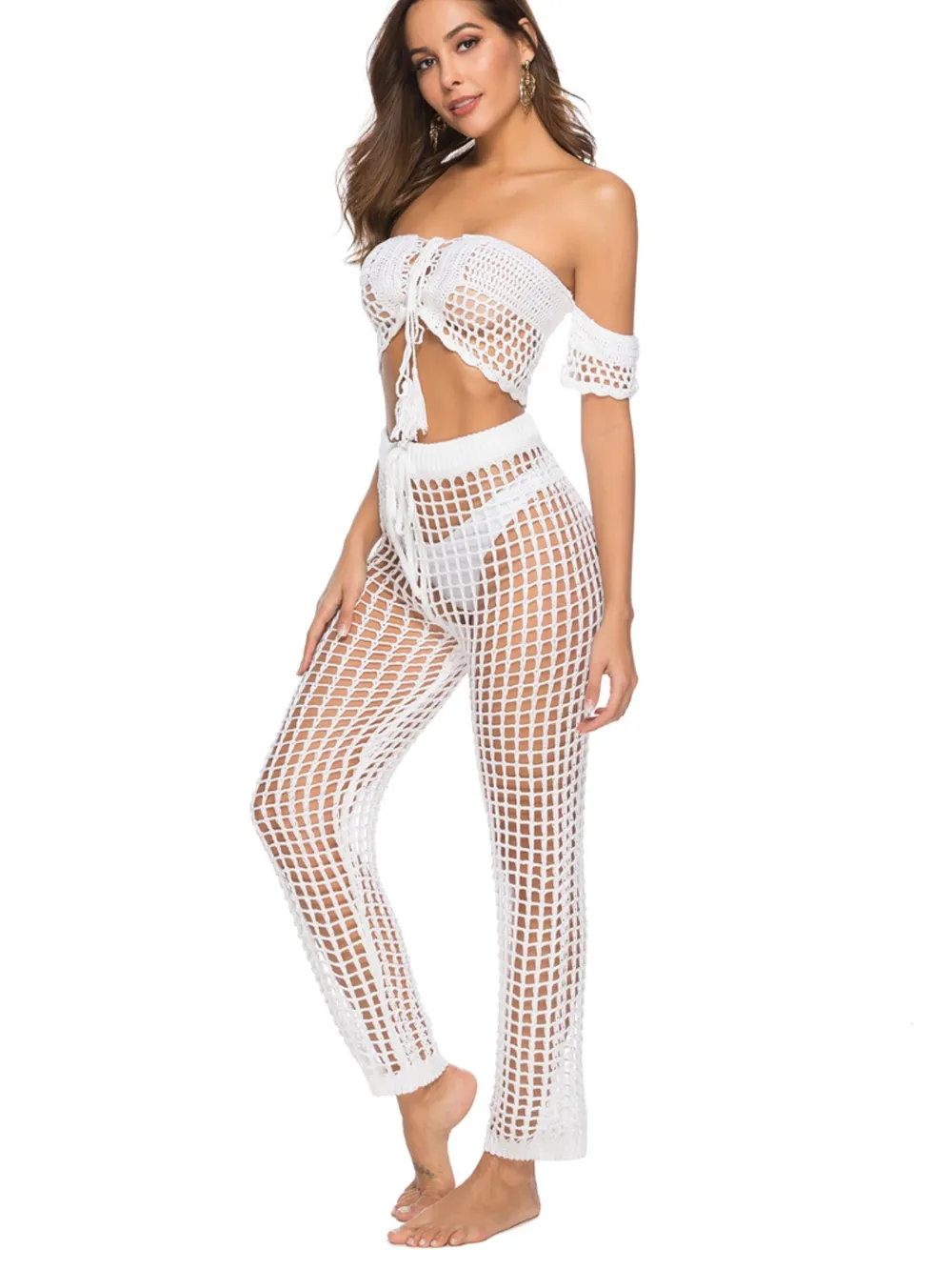 Cutout High Waist Swim Pants, image 12